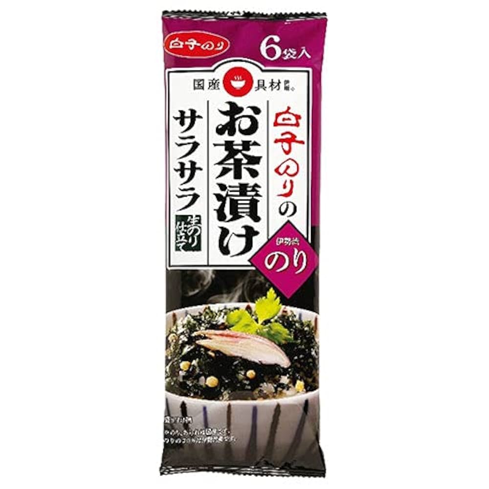 Amazon.co.jp: 白子のり お茶漬けサラサラ のり 6袋×10袋入